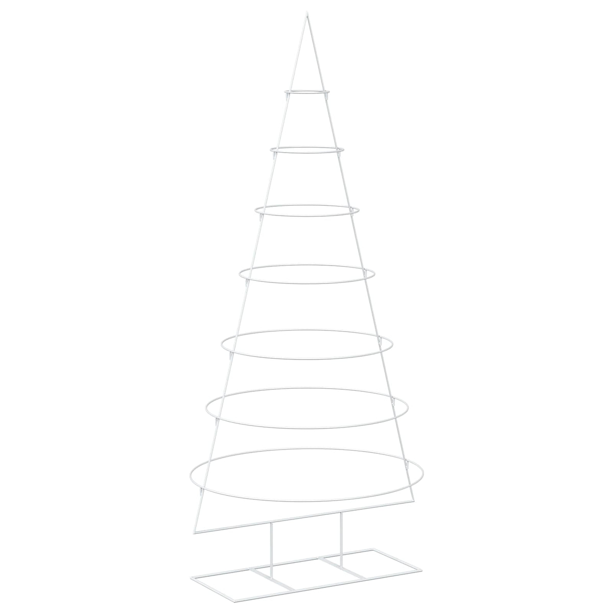 Metal Christmas Tree with Stand KUOPIO 210 cm Steel White