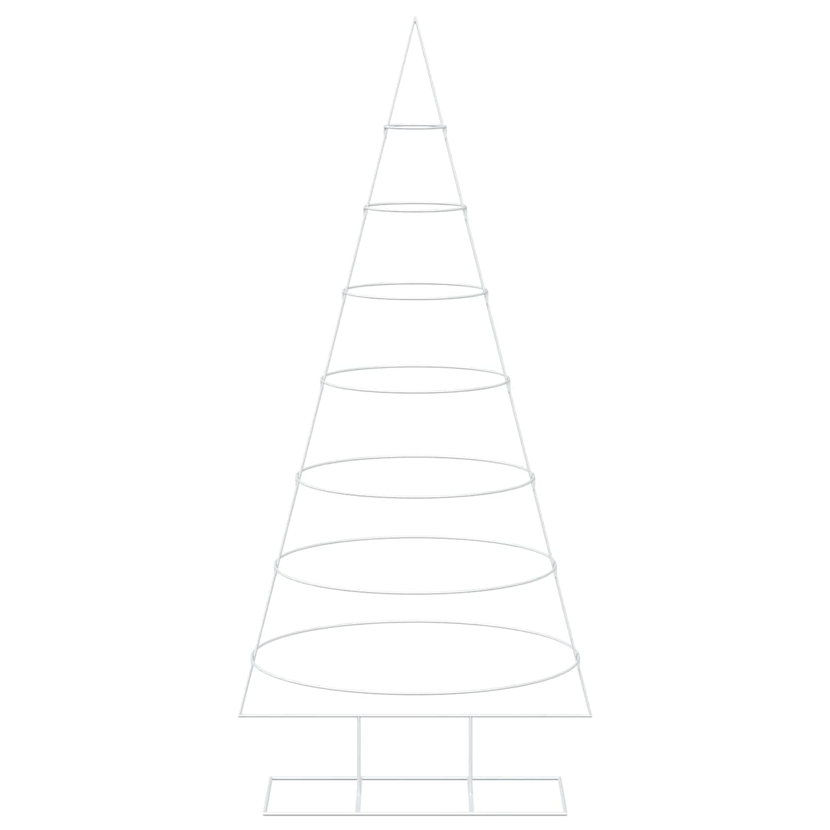 Metal Christmas Tree with Stand KUOPIO 210 cm Steel White