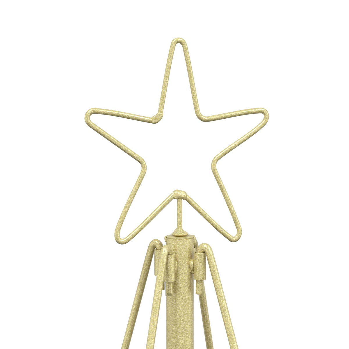 Metal Christmas Tree with Stand KUOPIO 180 cm Steel Gold