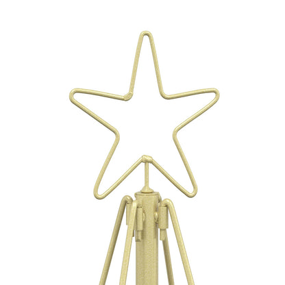 Metal Christmas Tree with Stand KUOPIO 180 cm Steel Gold