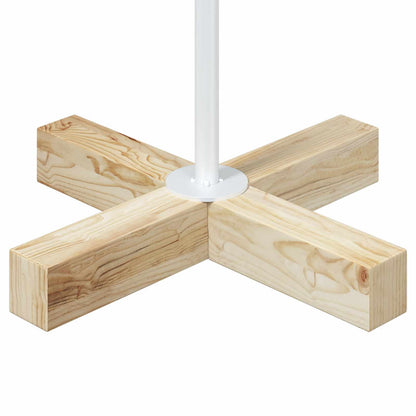 Metal Christmas Tree with Ring Stand KUOPIO 125 cm Steel White