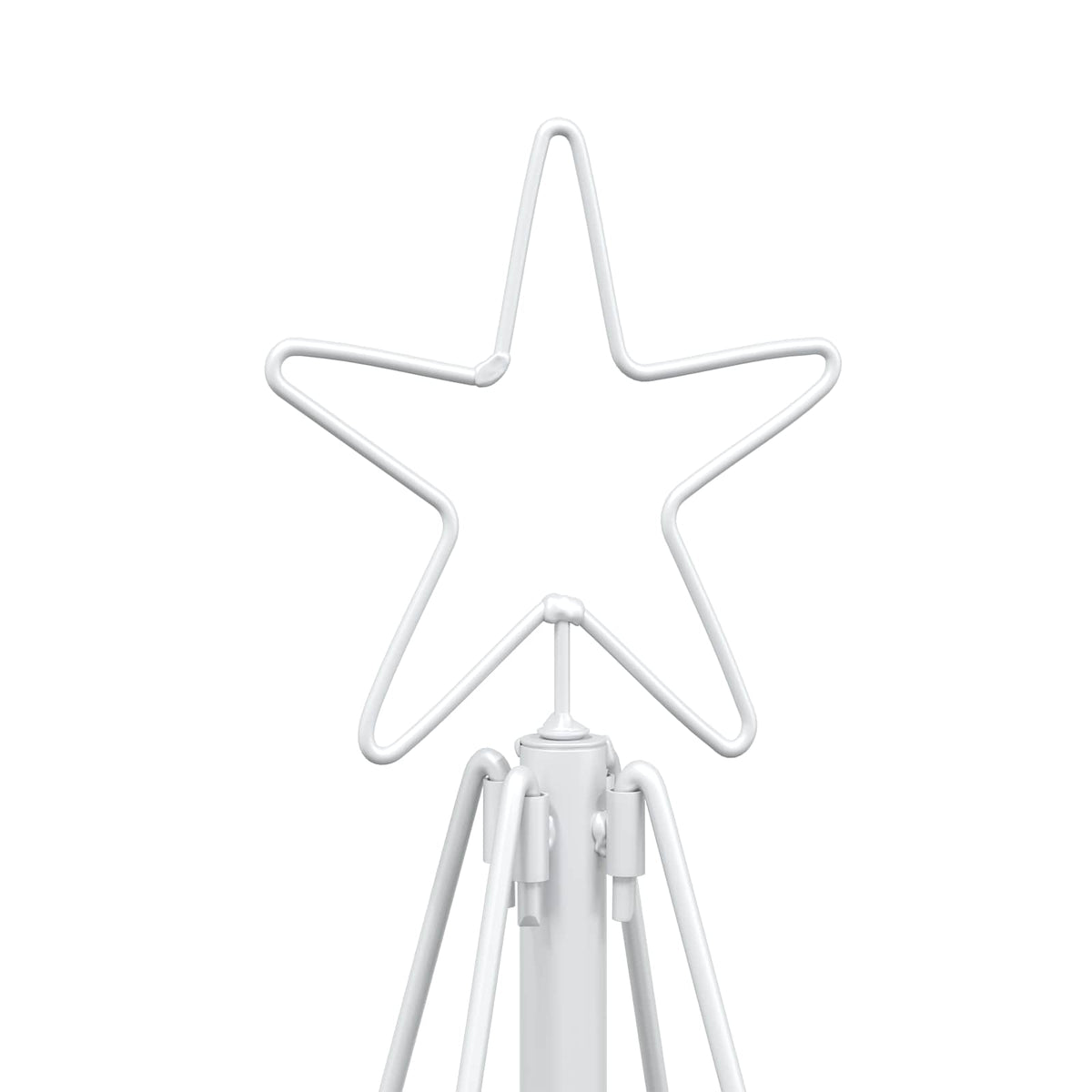 Metal Christmas Tree with Stand KUOPIO 180 cm Steel White