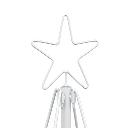 Metal Christmas Tree with Stand KUOPIO 180 cm Steel White