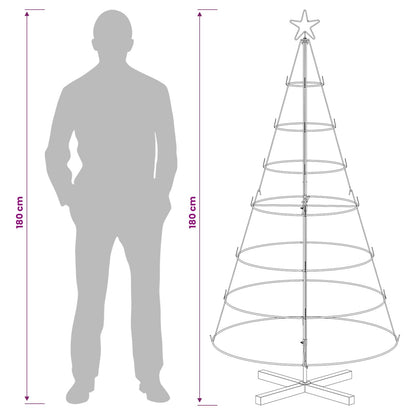 Metal Christmas Tree with Stand KUOPIO 180 cm Steel White