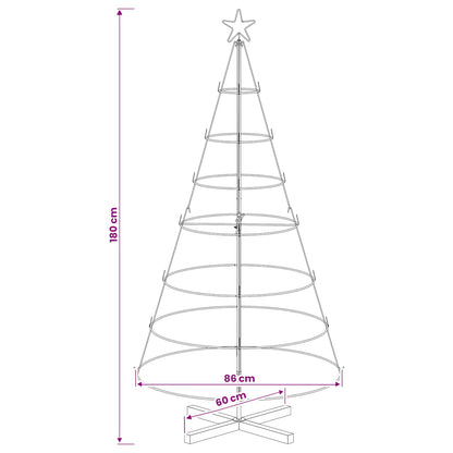 Metal Christmas Tree with Stand KUOPIO 180 cm Steel White