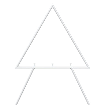 Metal Christmas Tree with Stand KUOPIO 210 cm Steel White