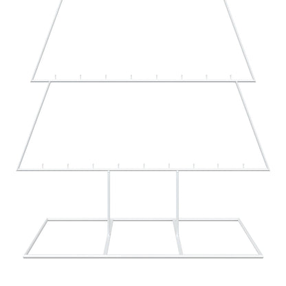 Metal Christmas Tree with Stand KUOPIO 210 cm Steel White