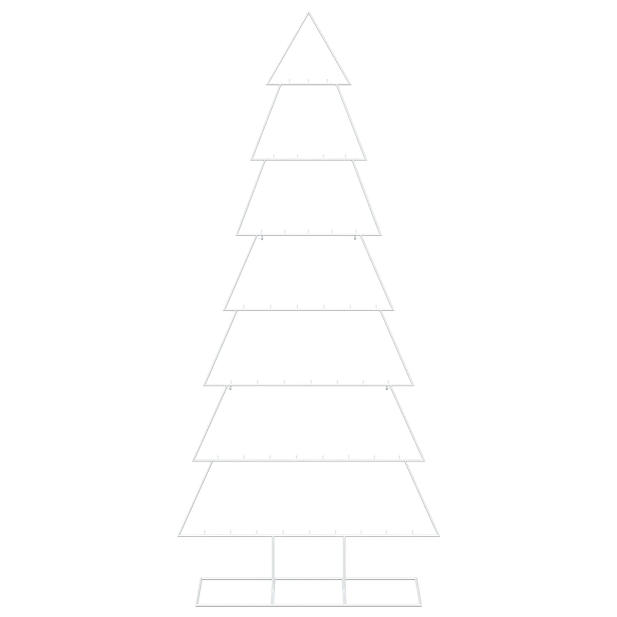Metal Christmas Tree with Stand KUOPIO 210 cm Steel White