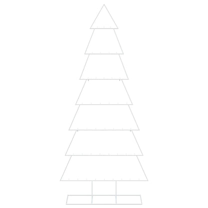 Metal Christmas Tree with Stand KUOPIO 210 cm Steel White
