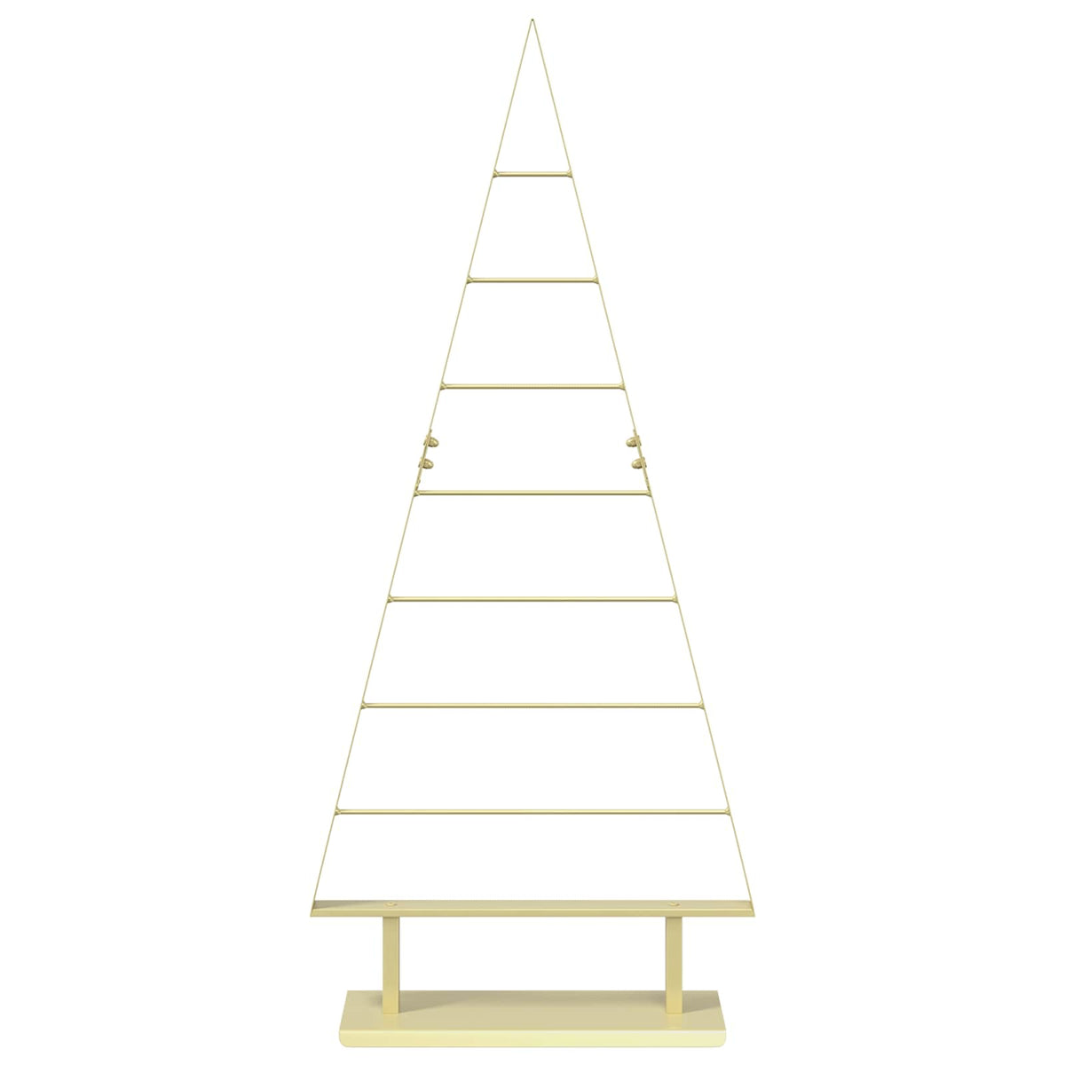 Metal Christmas Tree with Stand KUOPIO 125 cm Steel Gold