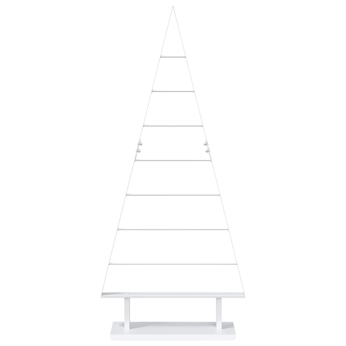 Metal Christmas Tree with Stand KUOPIO 125 cm Steel White