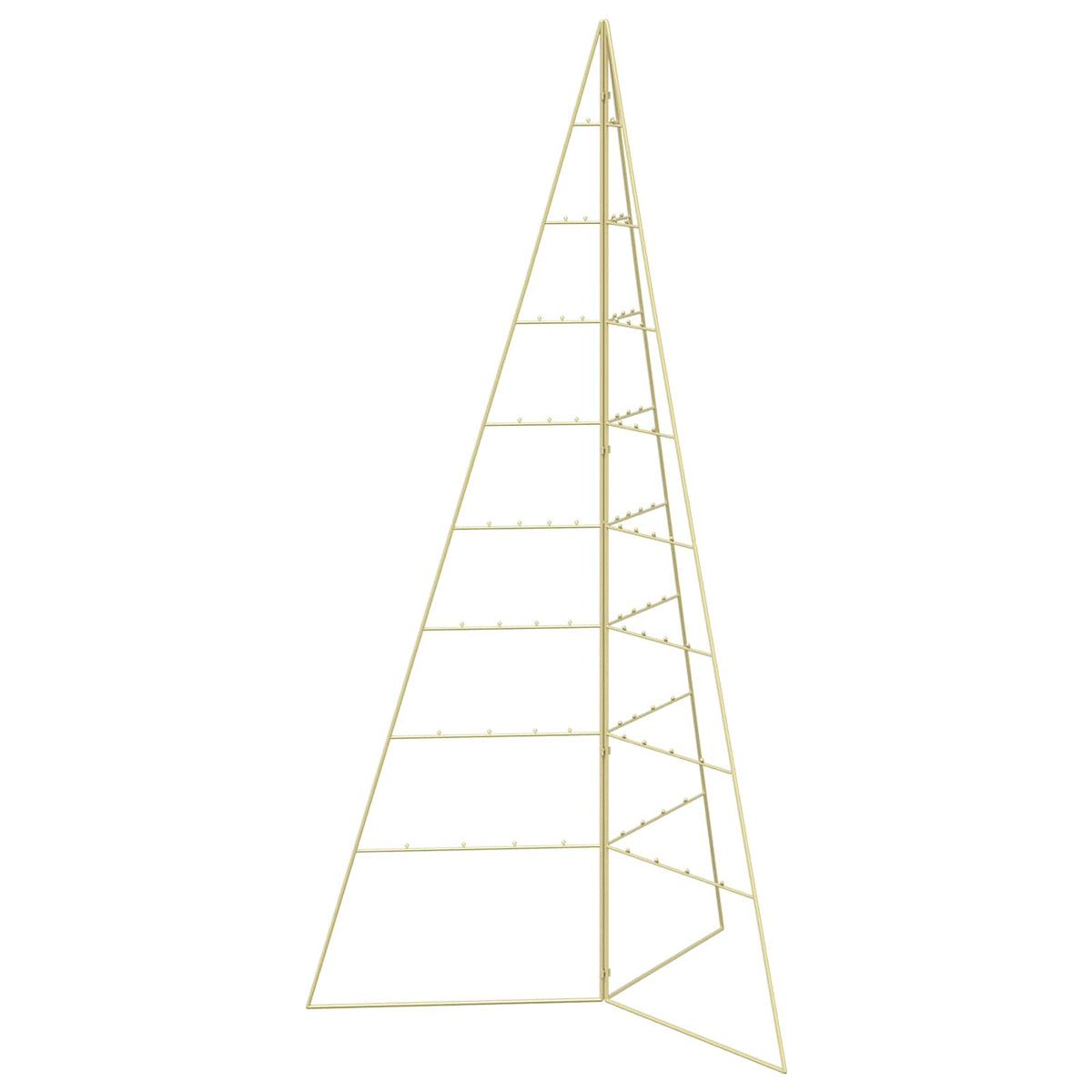 Metal Christmas Tree KUOPIO 180 cm Steel Gold