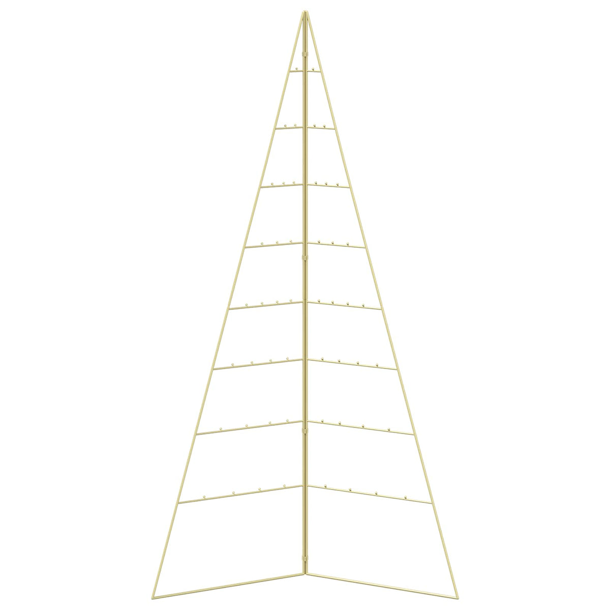 Metal Christmas Tree KUOPIO 180 cm Steel Gold