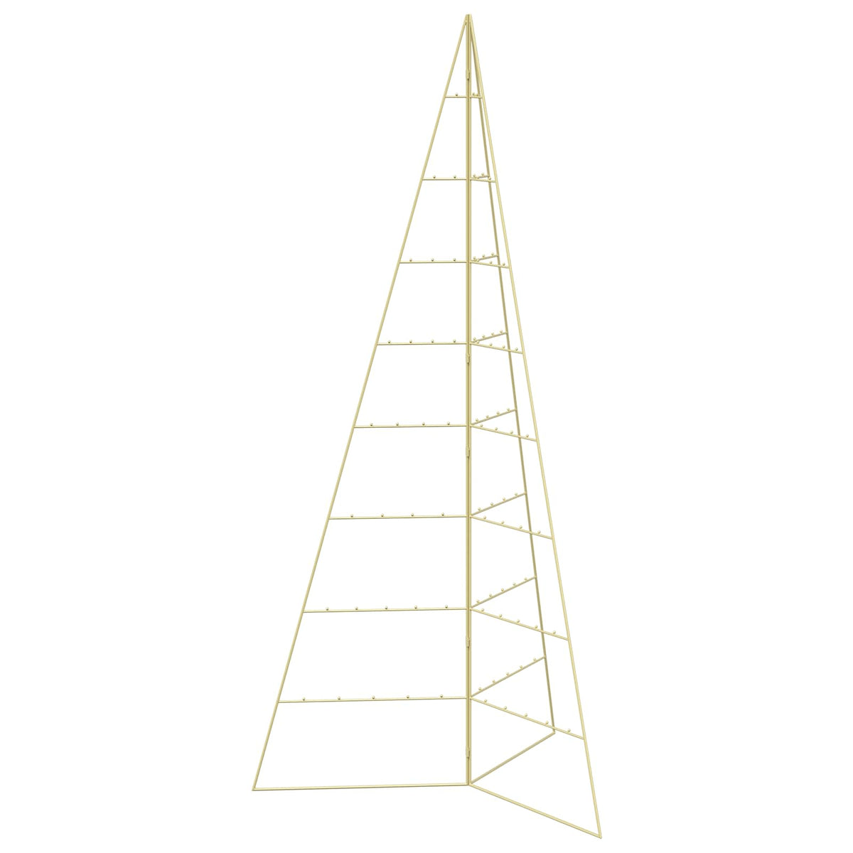 Metal Christmas Tree KUOPIO 210 cm Steel Gold
