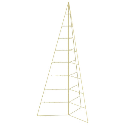 Metal Christmas Tree KUOPIO 210 cm Steel Gold