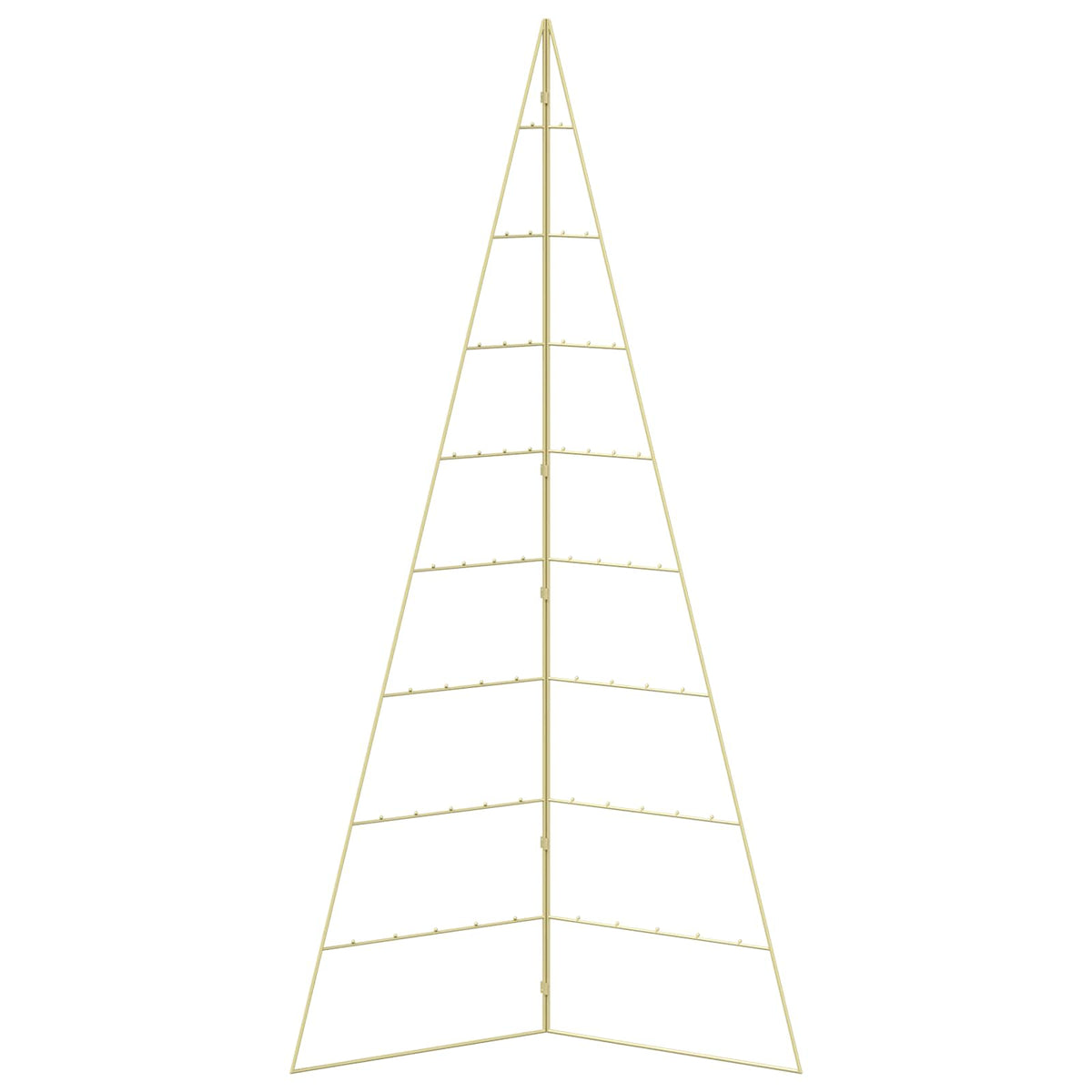 Metal Christmas Tree KUOPIO 210 cm Steel Gold