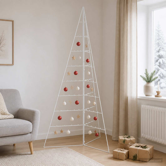 Metal Christmas Tree with Folding Stand KUOPIO 180 cm Steel
