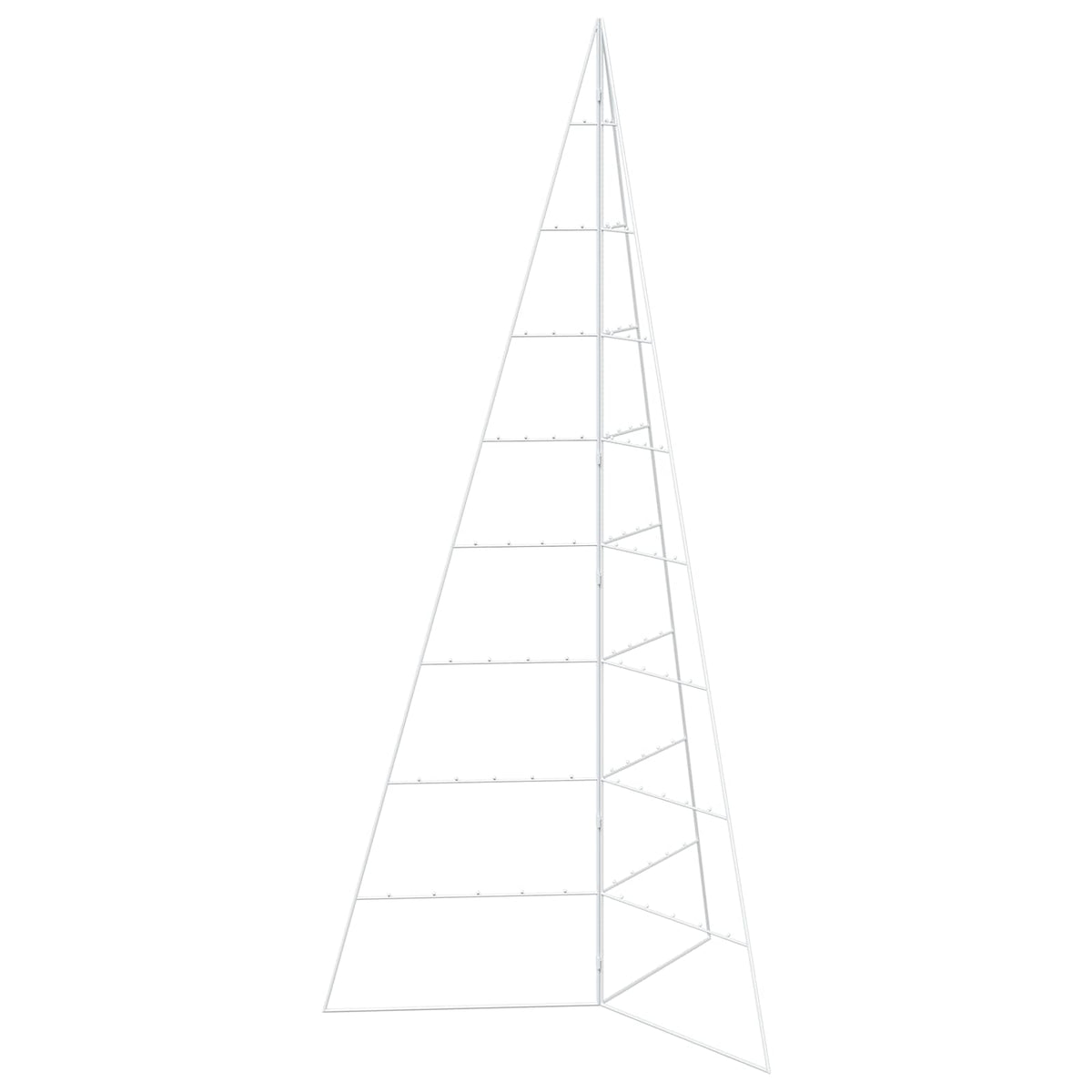 Metal Christmas Tree KUOPIO 210 cm Steel White