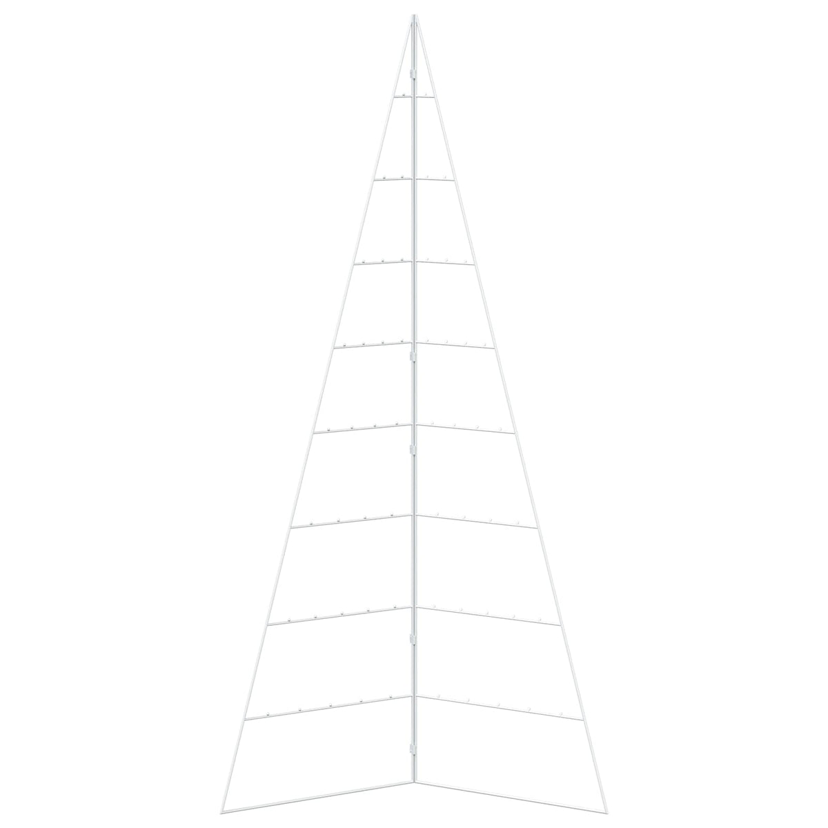 Metal Christmas Tree KUOPIO 210 cm Steel White