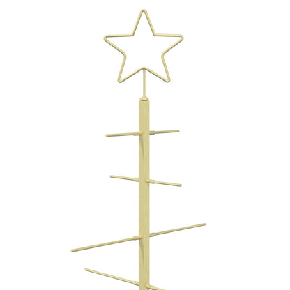 Metal Christmas Tree with Stand KUOPIO 210 cm Steel Gold