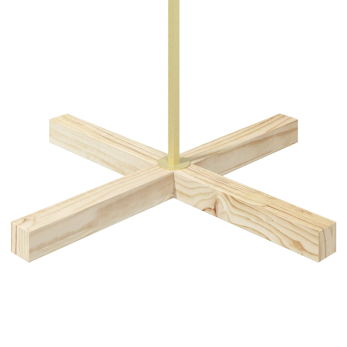 Metal Christmas Tree with Stand KUOPIO 210 cm Steel Gold