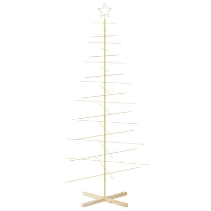 Metal Christmas Tree with Stand KUOPIO 210 cm Steel Gold