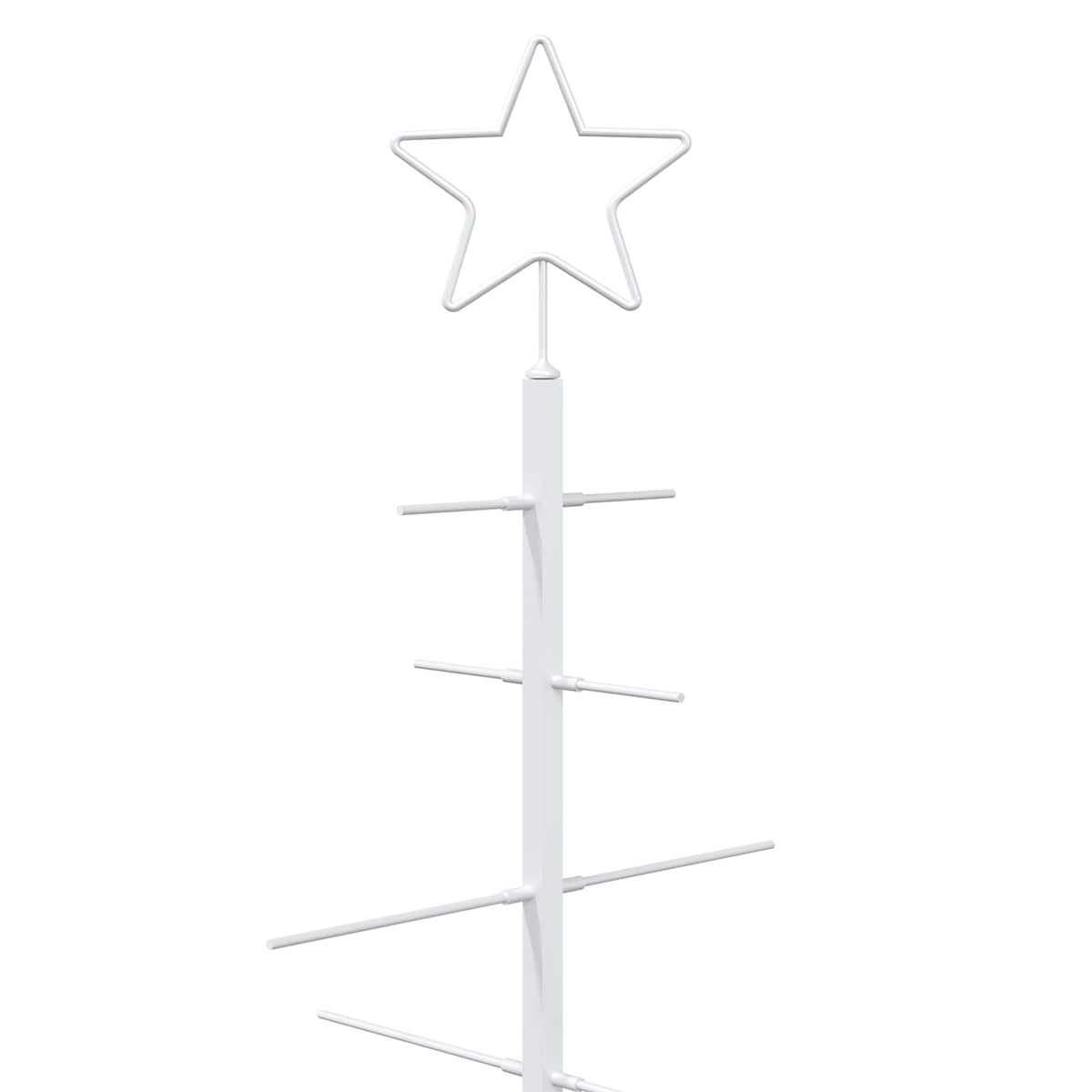 Metal Christmas Tree with Stand KUOPIO 210 cm Steel White