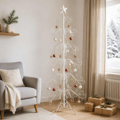 Metal Christmas Tree KUOPIO 180 cm Steel White