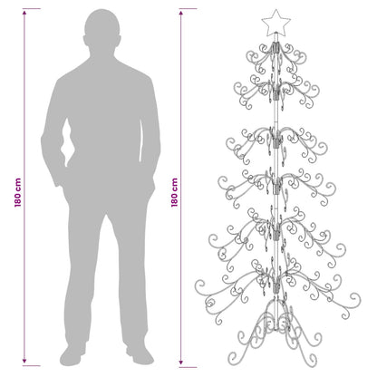 Metal Christmas Tree KUOPIO 180 cm Steel White