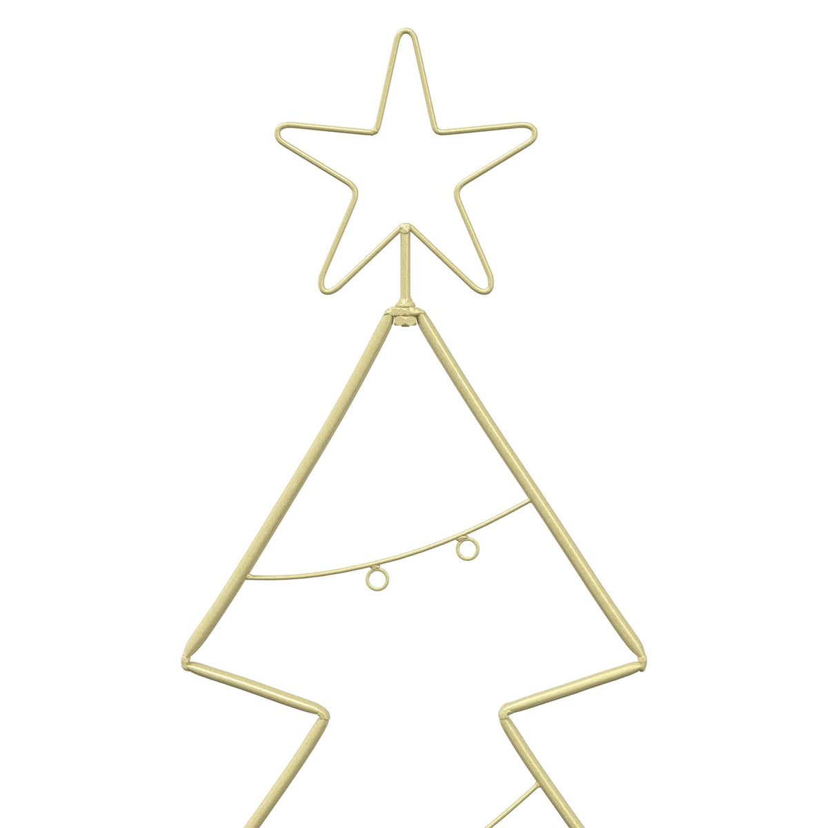 Metal Christmas Tree with Stand KUOPIO 210 cm Steel Gold