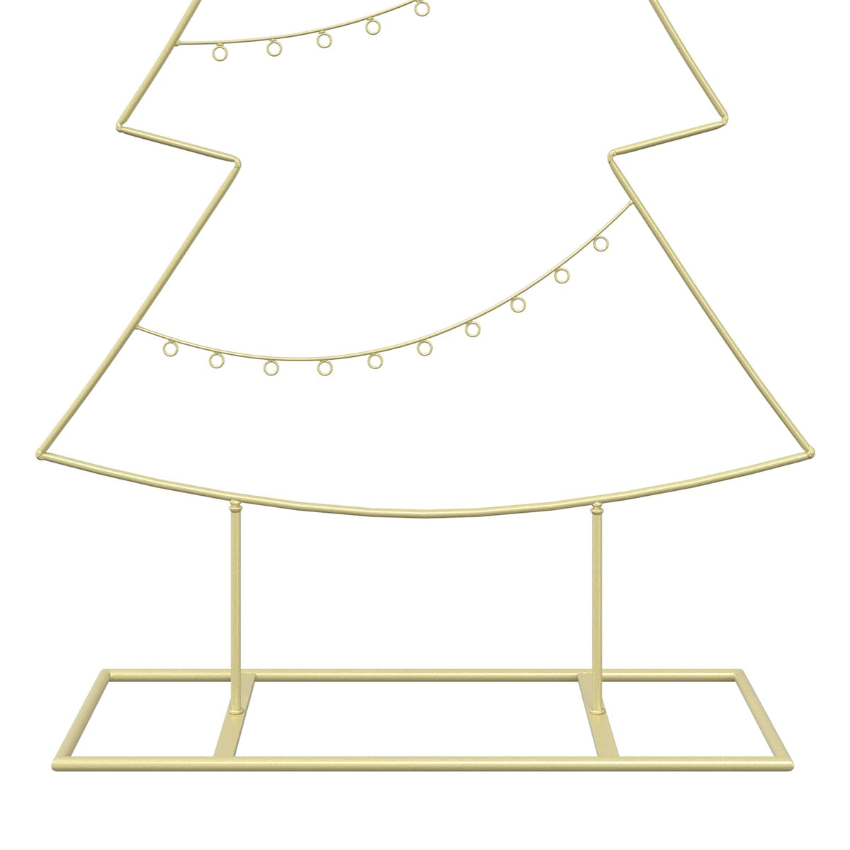 Metal Christmas Tree with Stand KUOPIO 210 cm Steel Gold