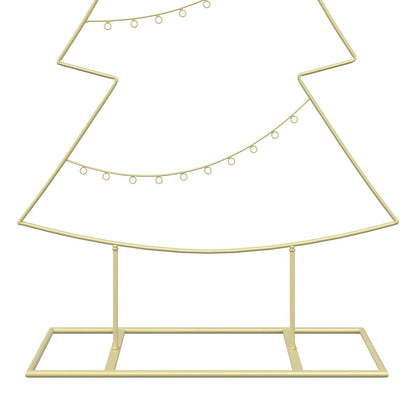 Metal Christmas Tree with Stand KUOPIO 210 cm Steel Gold