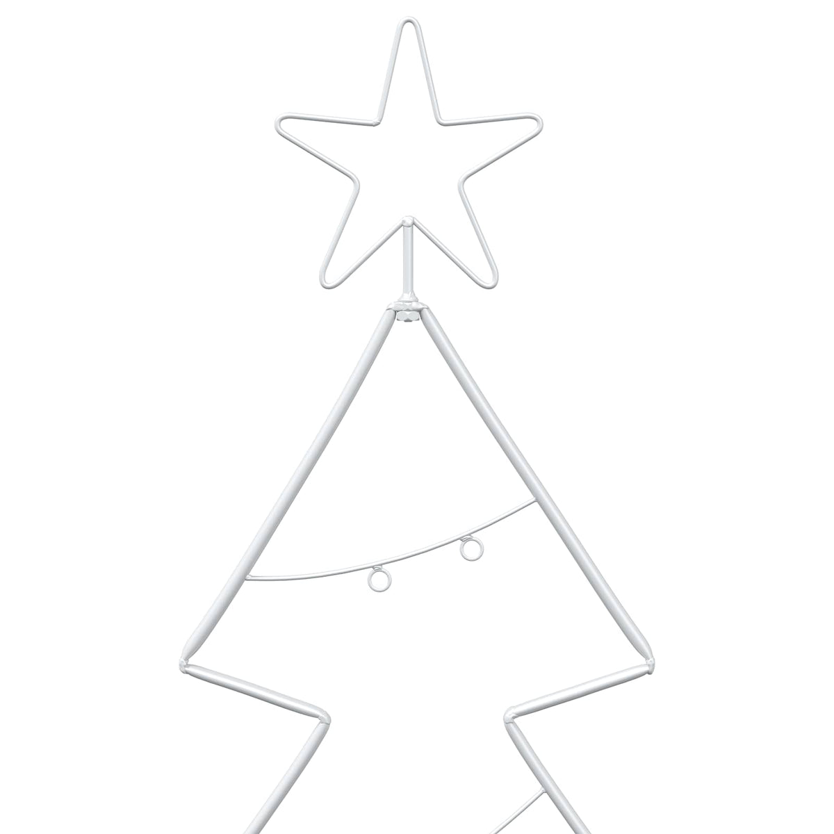 Metal Christmas Tree with Stand KUOPIO 210 cm Steel White