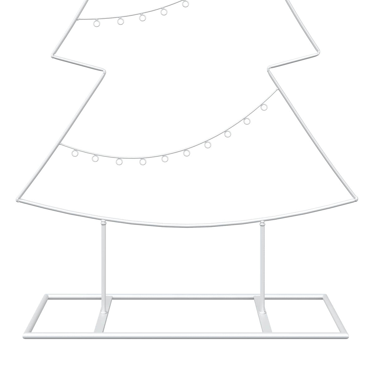 Metal Christmas Tree with Stand KUOPIO 210 cm Steel White