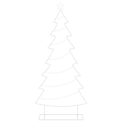 Metal Christmas Tree with Stand KUOPIO 210 cm Steel White