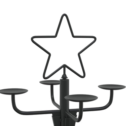 Metal Christmas Tree with Holder KUOPIO 150 cm Steel Black