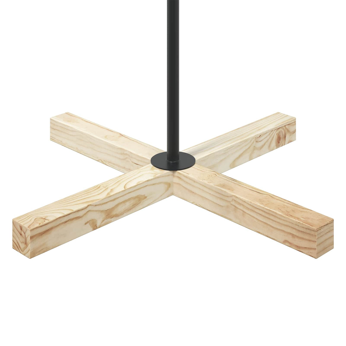 Metal Christmas Tree with Holder KUOPIO 180 cm Steel Black