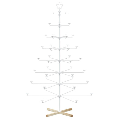 Metal Christmas Tree with Holder KUOPIO 210 cm Steel White