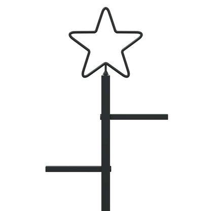 Metal Christmas Tree with Stand KUOPIO 210 cm Steel Black
