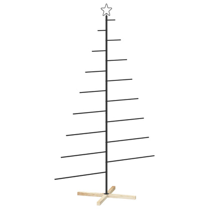 Metal Christmas Tree with Stand KUOPIO 210 cm Steel Black