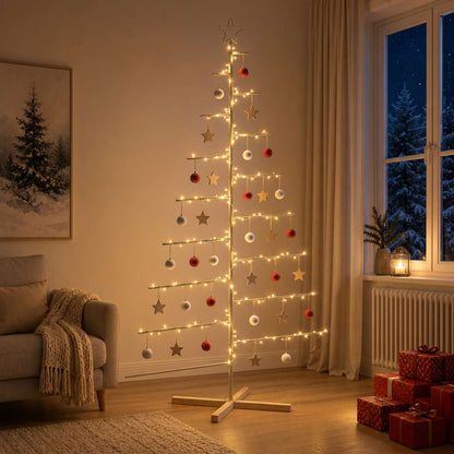 Metal Christmas Tree KUOPIO 210 cm Steel Gold