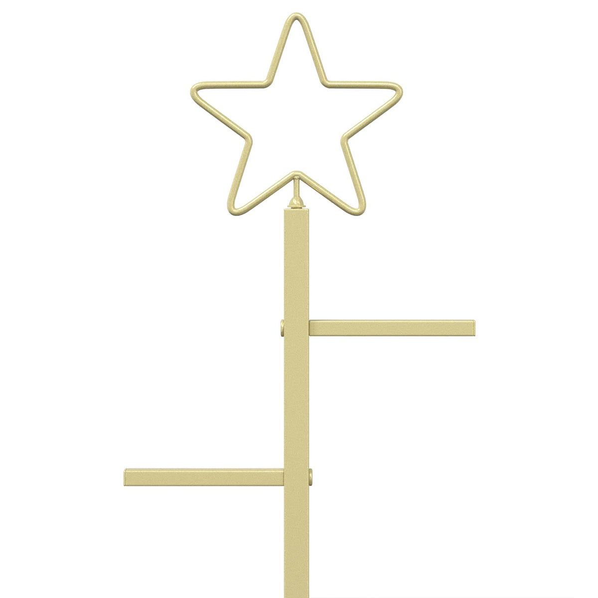 Metal Christmas Tree KUOPIO 210 cm Steel Gold