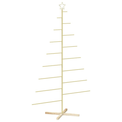 Metal Christmas Tree KUOPIO 210 cm Steel Gold