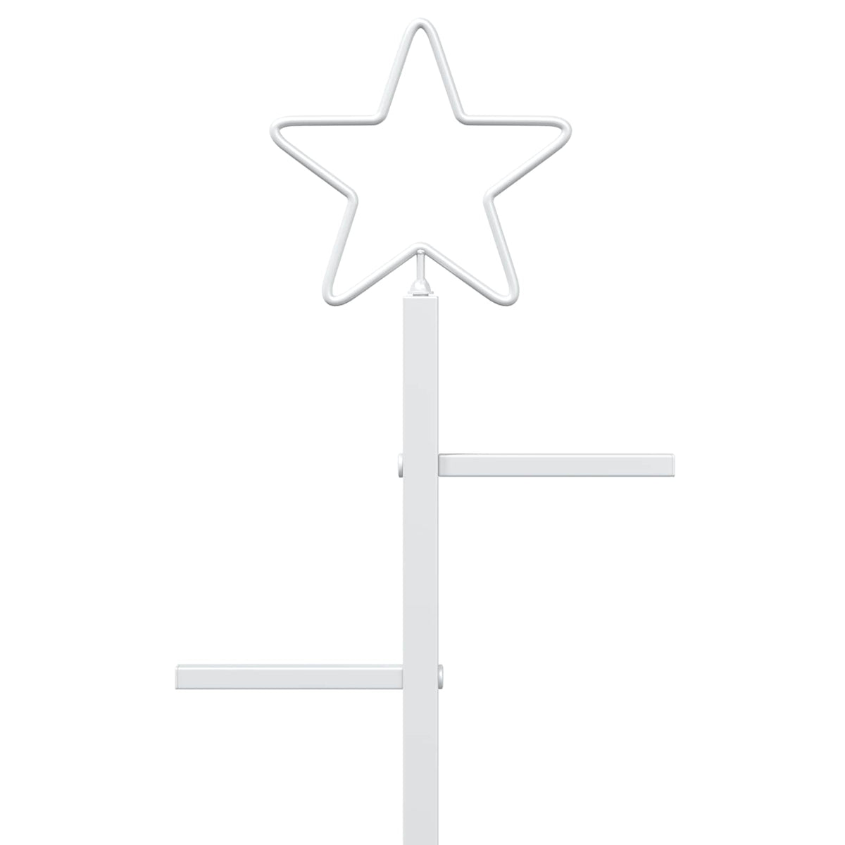 Metal Christmas Tree with Stand KUOPIO 210 cm Steel White