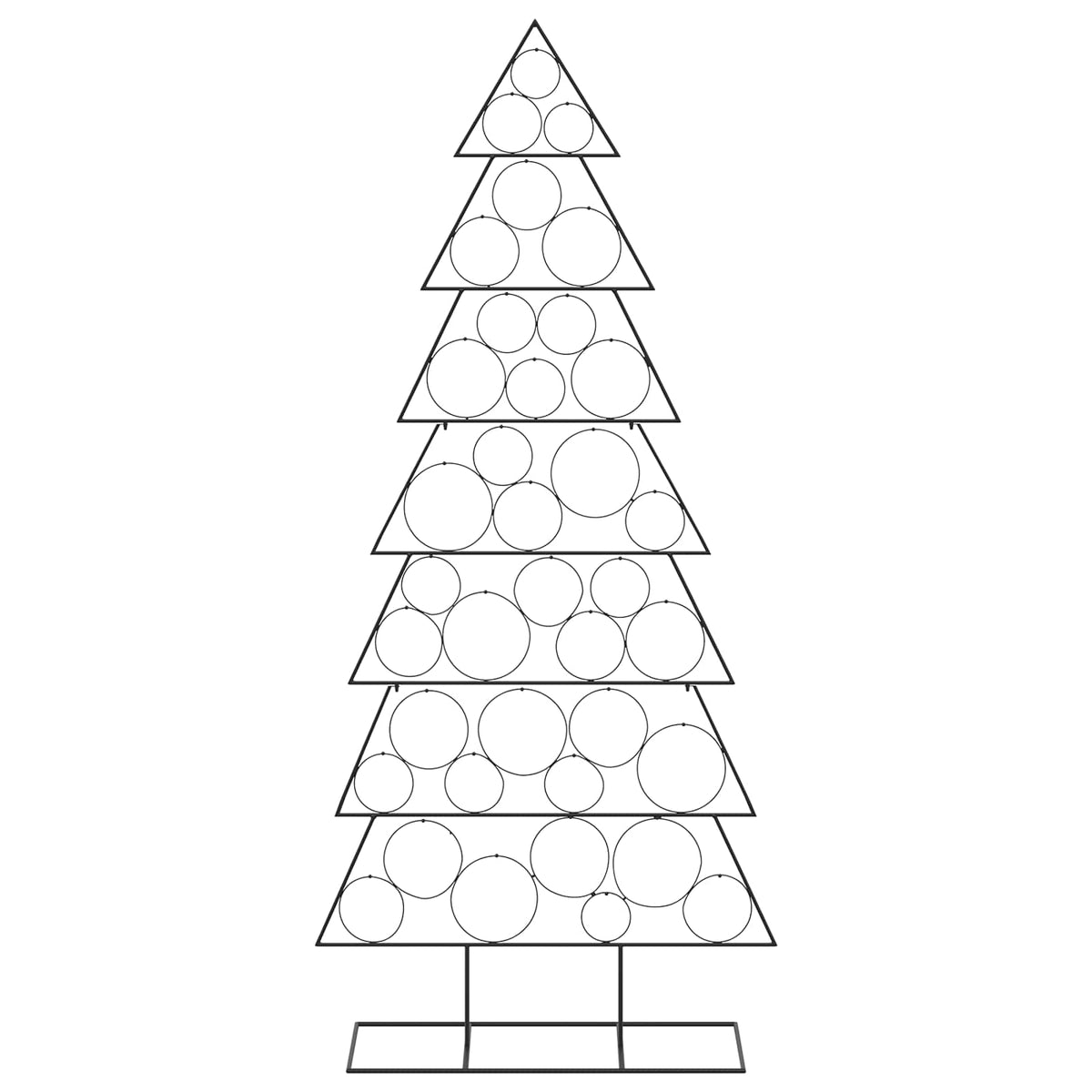 Metal Christmas Tree with Classic Stand KUOPIO 210 cm Steel