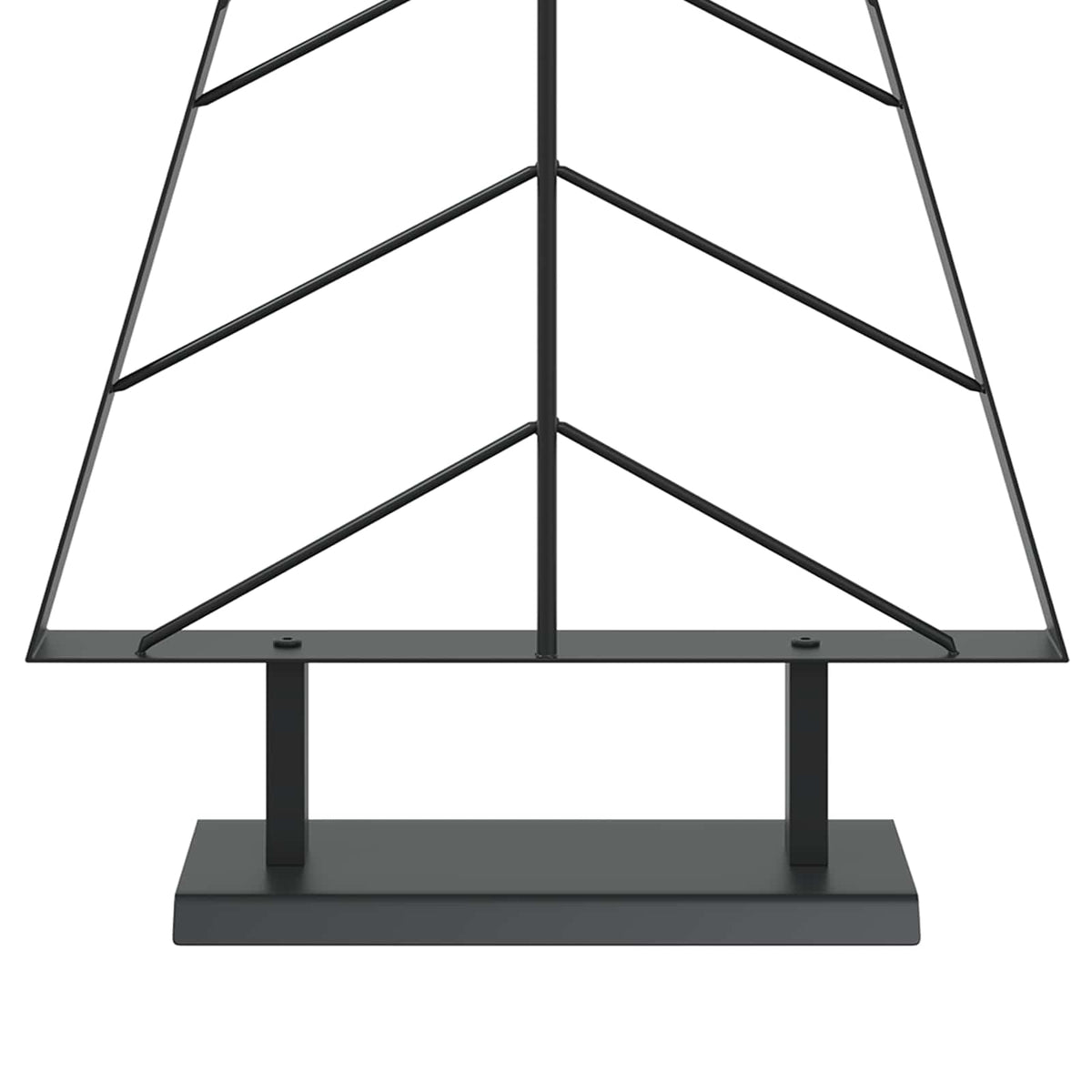 Metal Christmas Tree with Stand KUOPIO 125 cm Steel Black