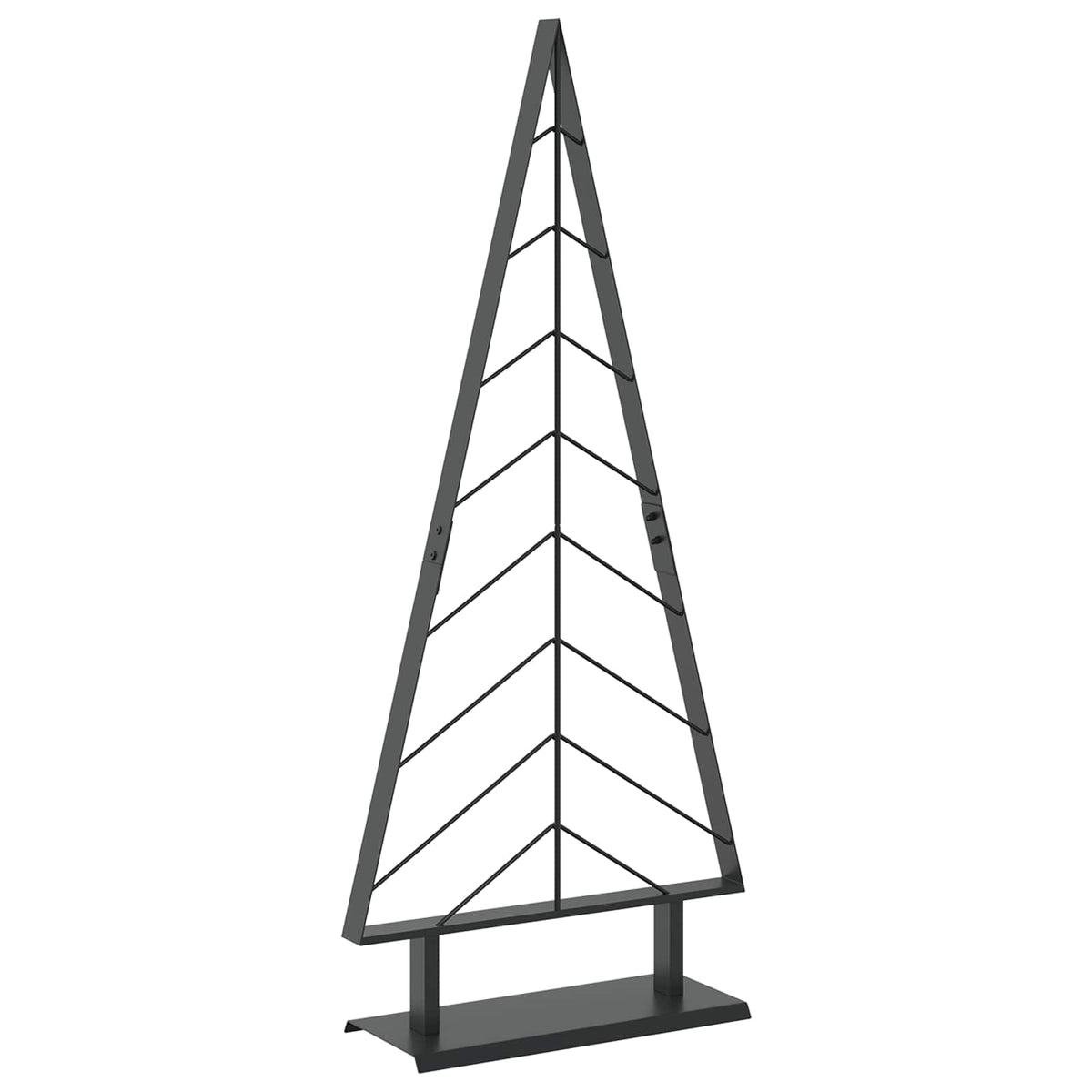 Metal Christmas Tree with Stand KUOPIO 125 cm Steel Black