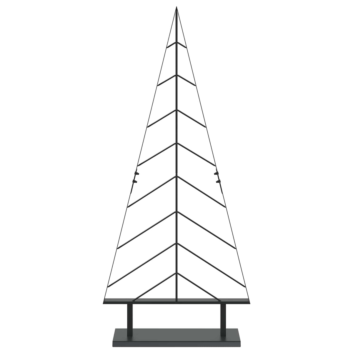 Metal Christmas Tree with Stand KUOPIO 125 cm Steel Black
