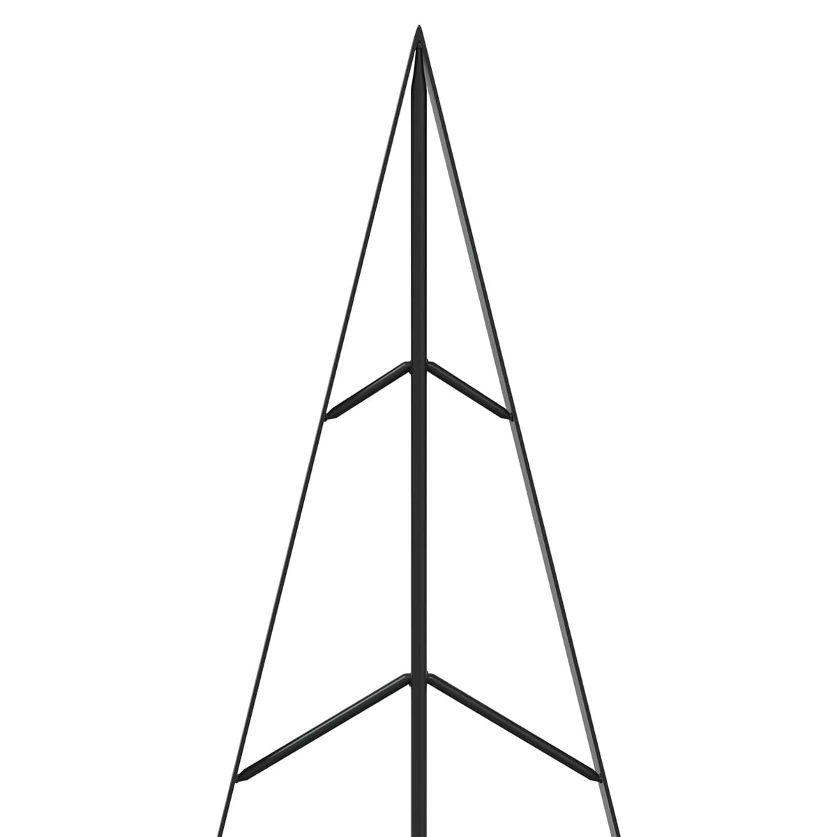 Metal Christmas Tree with Stand KUOPIO 150 cm Steel Black