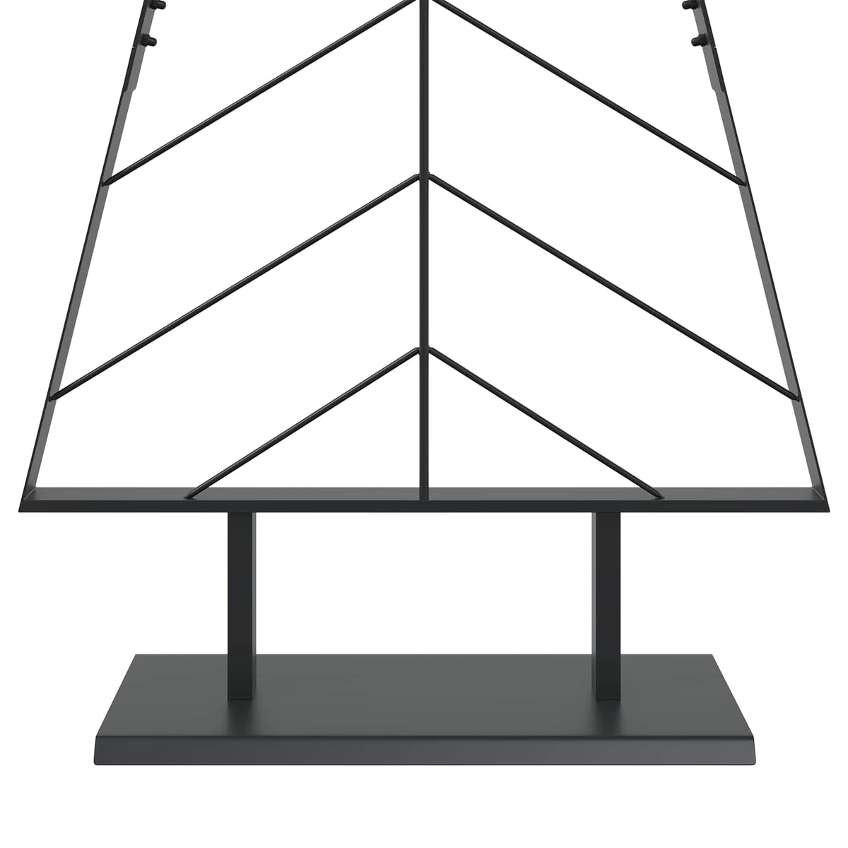 Metal Christmas Tree with Stand KUOPIO 150 cm Steel Black